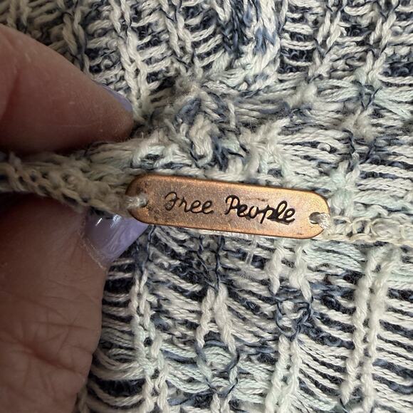 Free People Americana Bandana Hooded Long Duster Cardigan M Women's Sweater - Picture 10 of 11